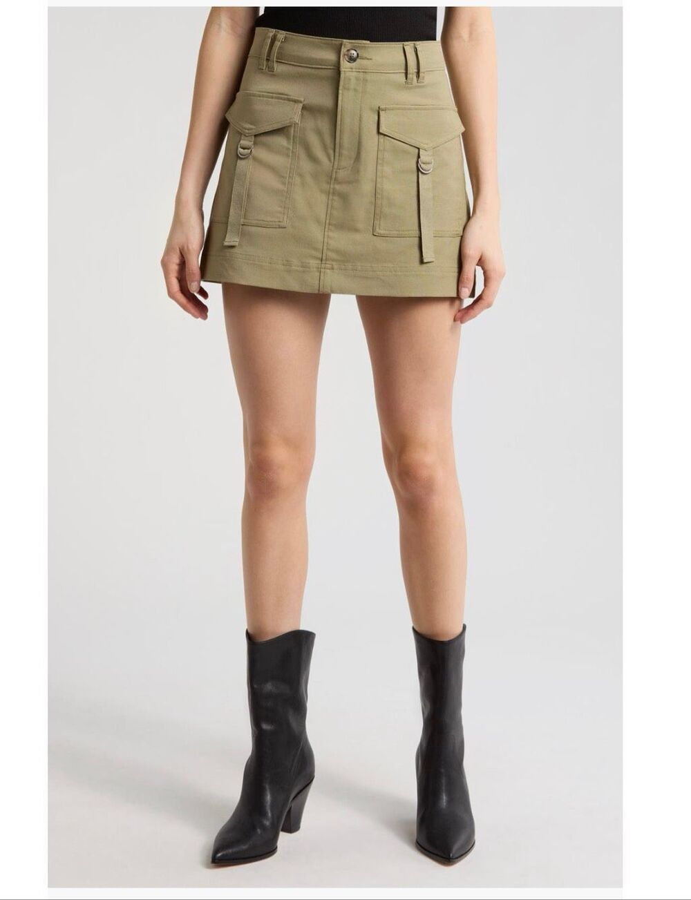 Paige Kayla Cargo Mini Skirt NWT